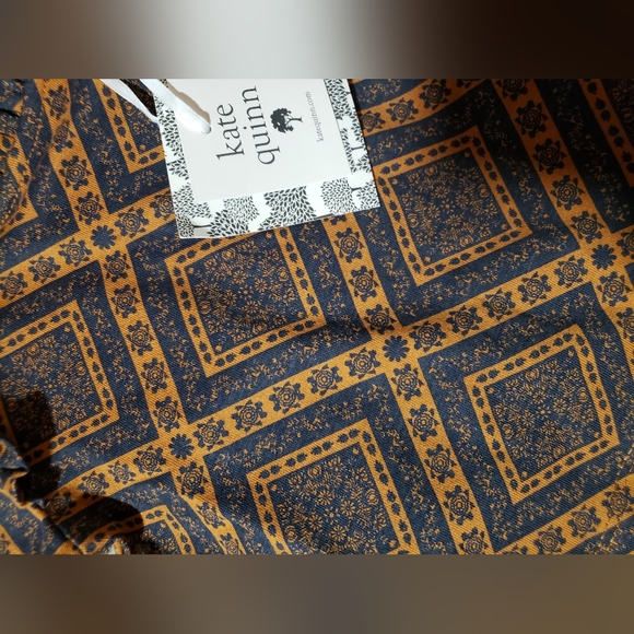 NWT Kate Quinn / Cottage LS Thick Ruffle Tee / Bandana Spice / Organic cotton - Picture 2 of 11